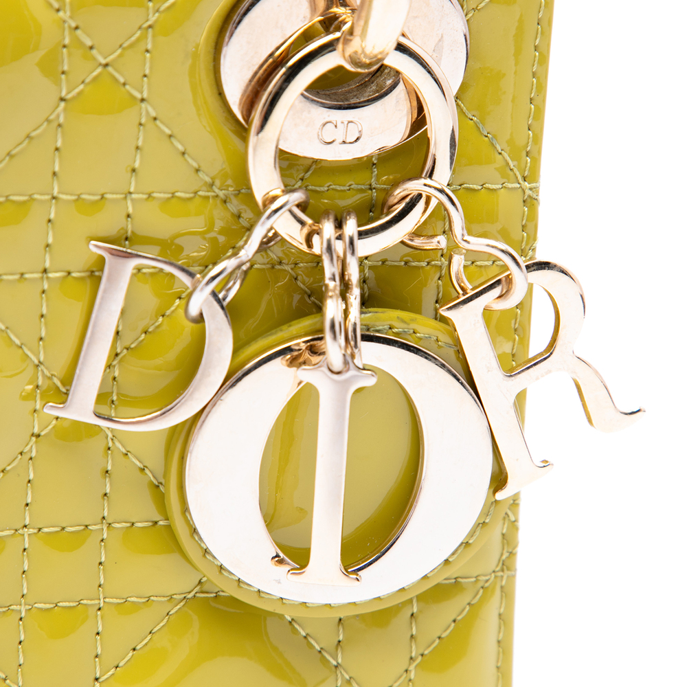 Pre-Loved Dior Mini Patent Cannage Lady Dior - Picture 5 of 6
